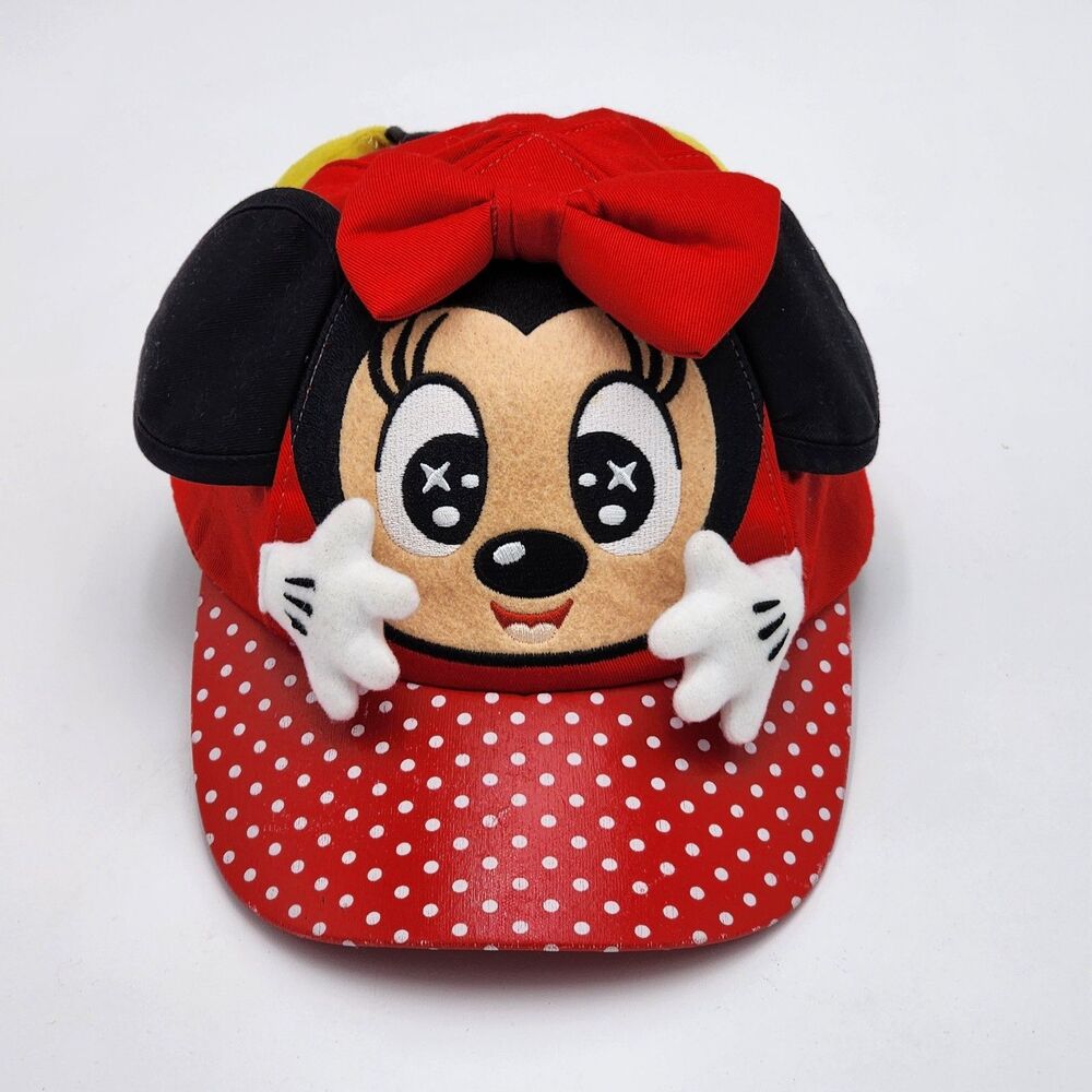 Hong Kong Disneyland Minnie Mouse Chibi Ears Hands Feet Hat RARE Size Kids